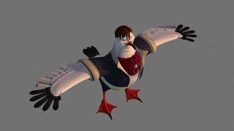 海鷗角色3D模型素材集 游戲動漫與圖文設計的MAX源文件下載